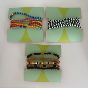 Colorful Beaded Bracelets Set